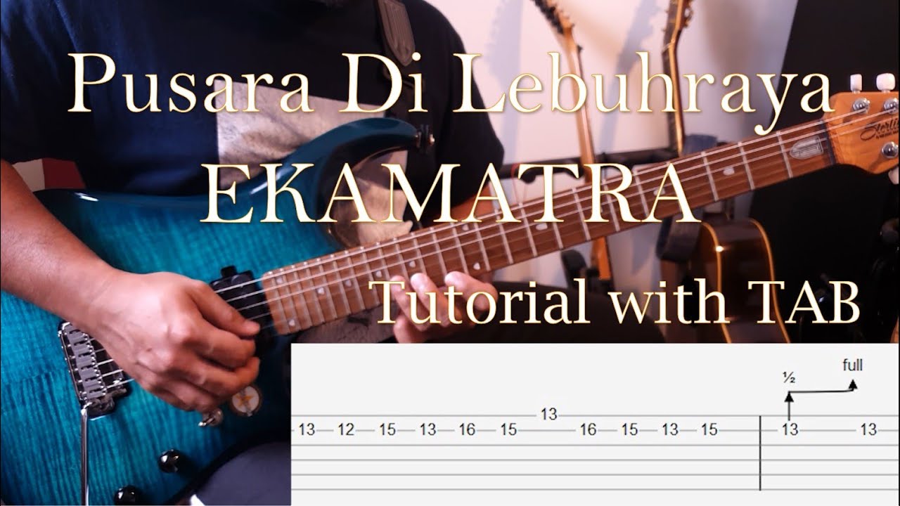 EKAMATRA - Pusara Di lebuhraya - Guitar Solo Tutorial with TAB