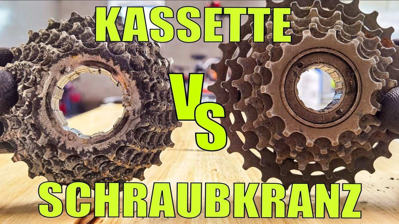 Hast Du ein Schraubkranz oder eine Kassette in Deinem Bike? Was ist der Unterschied?