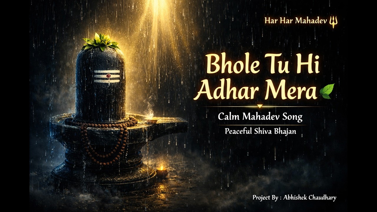 Calm Bhole Tu Hi Adhar Mera 🕉️ Soothing Shiv Bhajan | Relaxing Mahadev Devotional Song