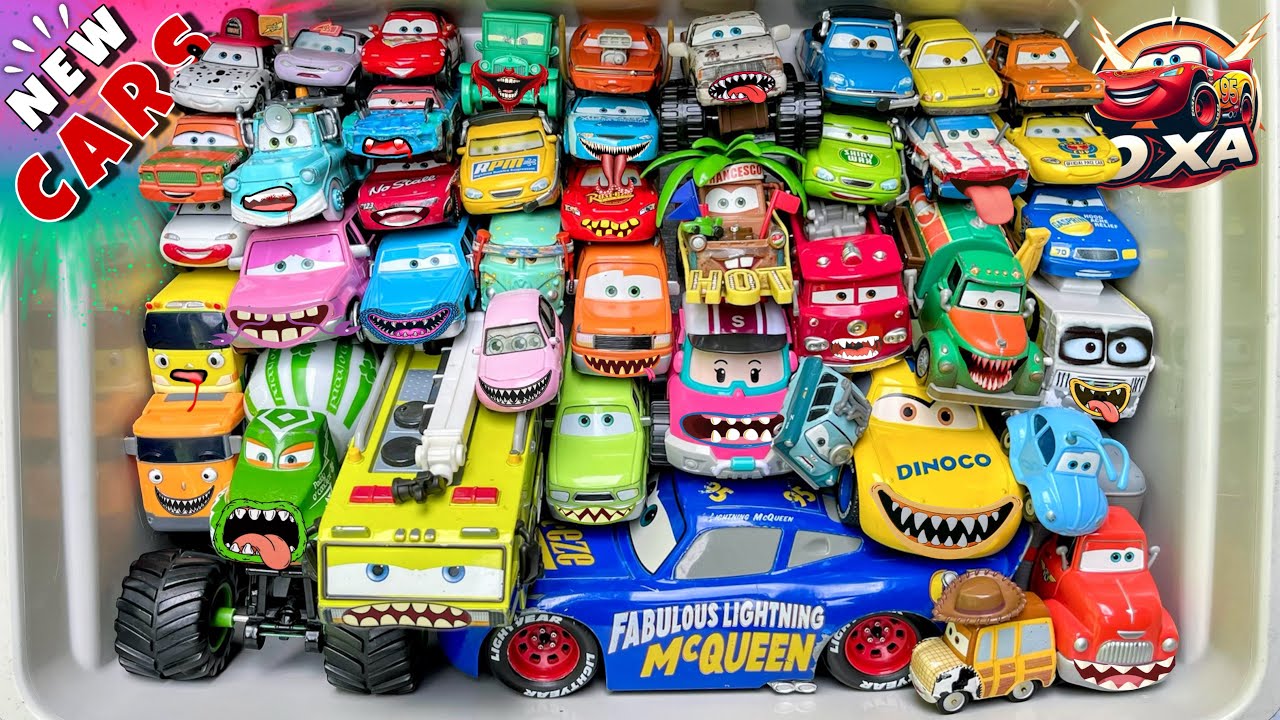 Recenzja filmu Auta Disney Pixar &ndash; rozpakowywanie | Zygzak McQueen, Złomek, Chick Hicks, Sally Carrera, Cruz