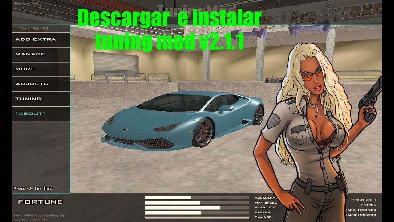 GTA San Andreas Tuning Mod V2.1.1 Instalación 2021 (Link en la descripción)
