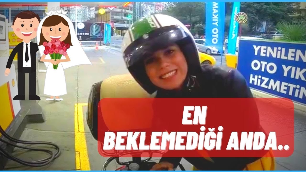 SÜRPRİZ EVLENME TEKLİFİ ❤️ Yağmur Altında, Vespa Üzerinde, Duygusal & Romantik Evlilik Teklifi!