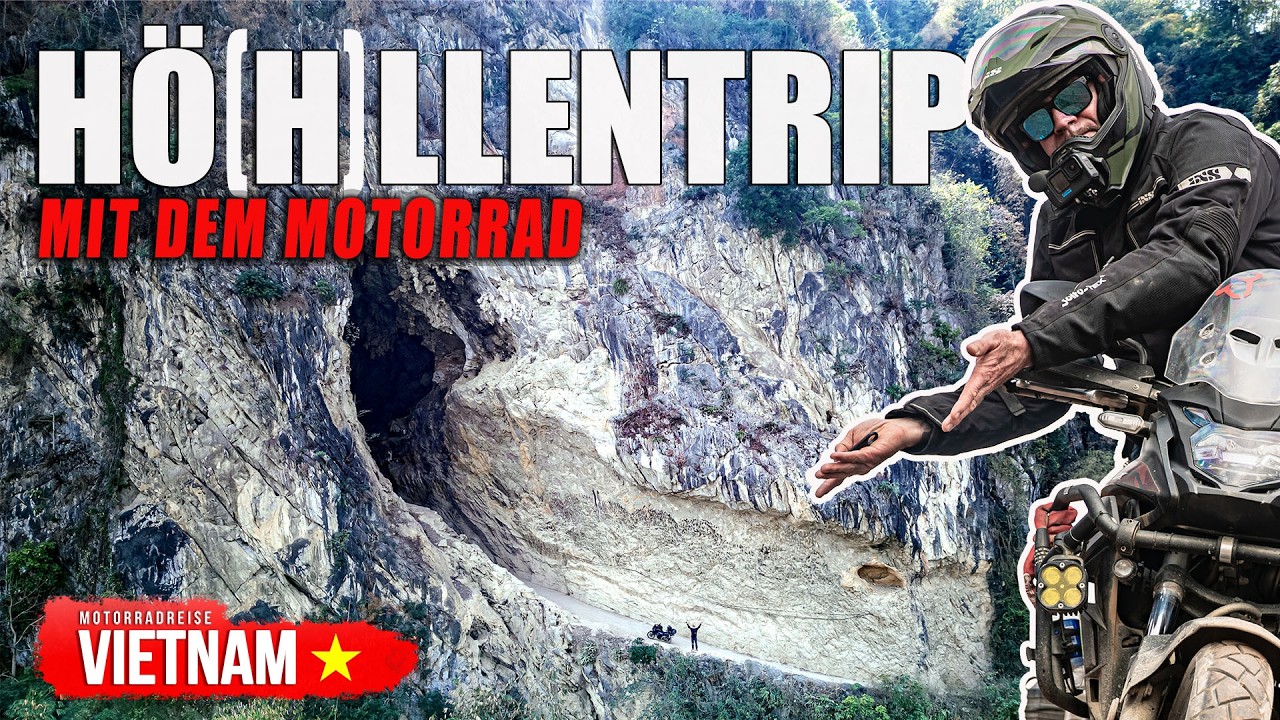 Mit dem Motorrad durch die Hang Ban Tham Höhle: Motorradreise Vietnam - Folge 9