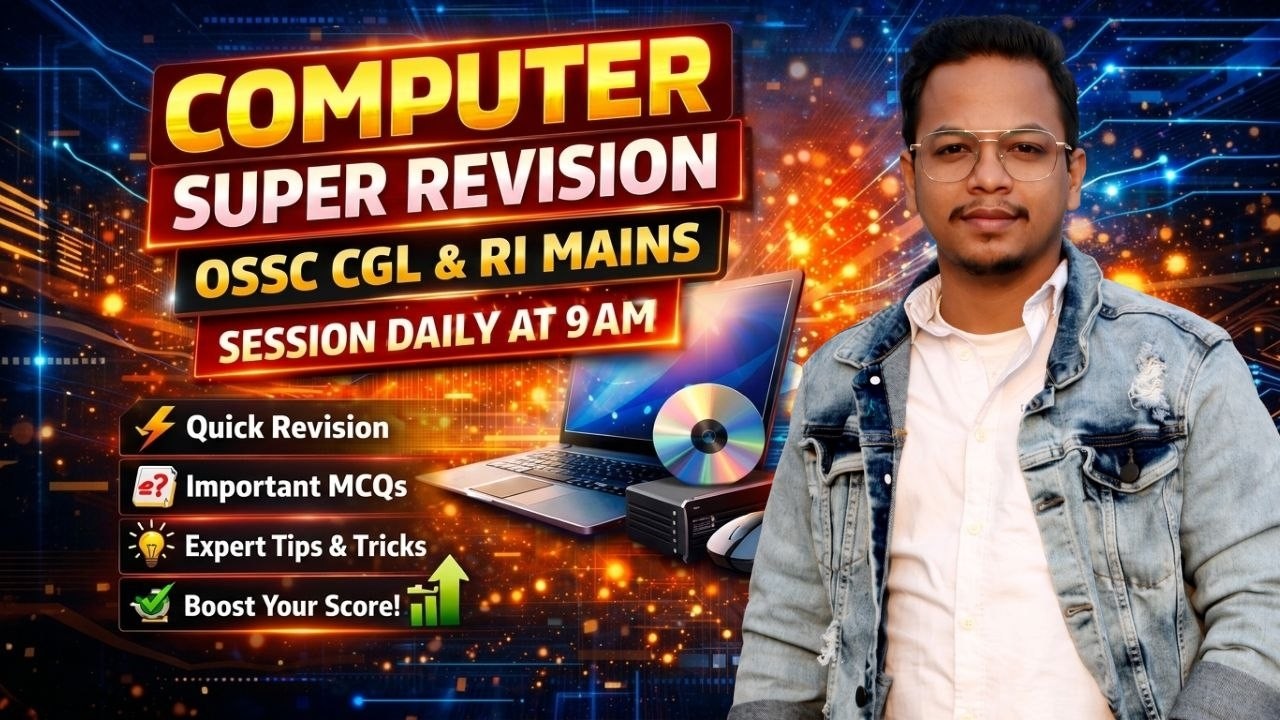 🔥 Most Selected Super 40 Computer MCQs | Complete Revision Class | OSSC CGL 2025-26 | RI Mains 💻