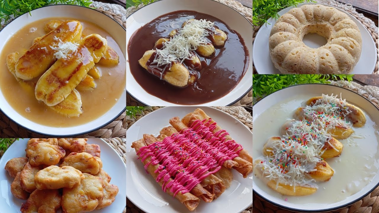 6 IDE CEMILAN DARI PISANG‼️ ENAK & SIMPLE BISA JADI IDE JUALAN