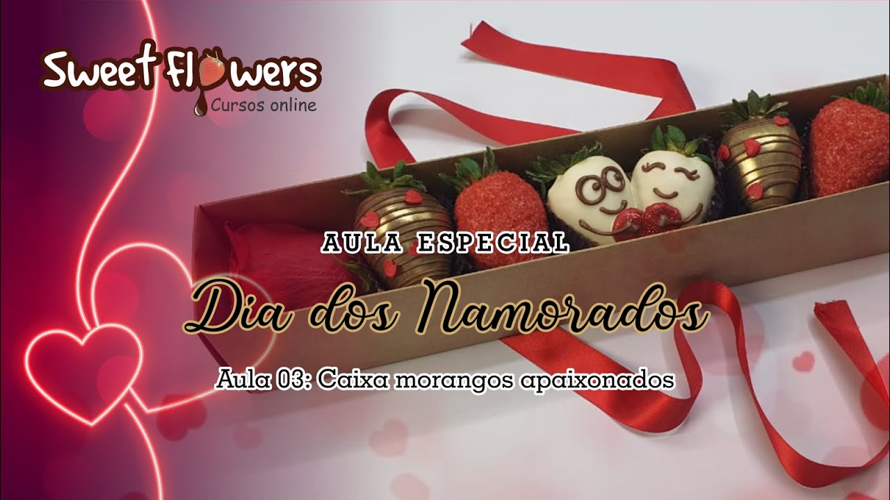Dia dos Namorados - Aula 03 - Caixa morangos apaixonados.