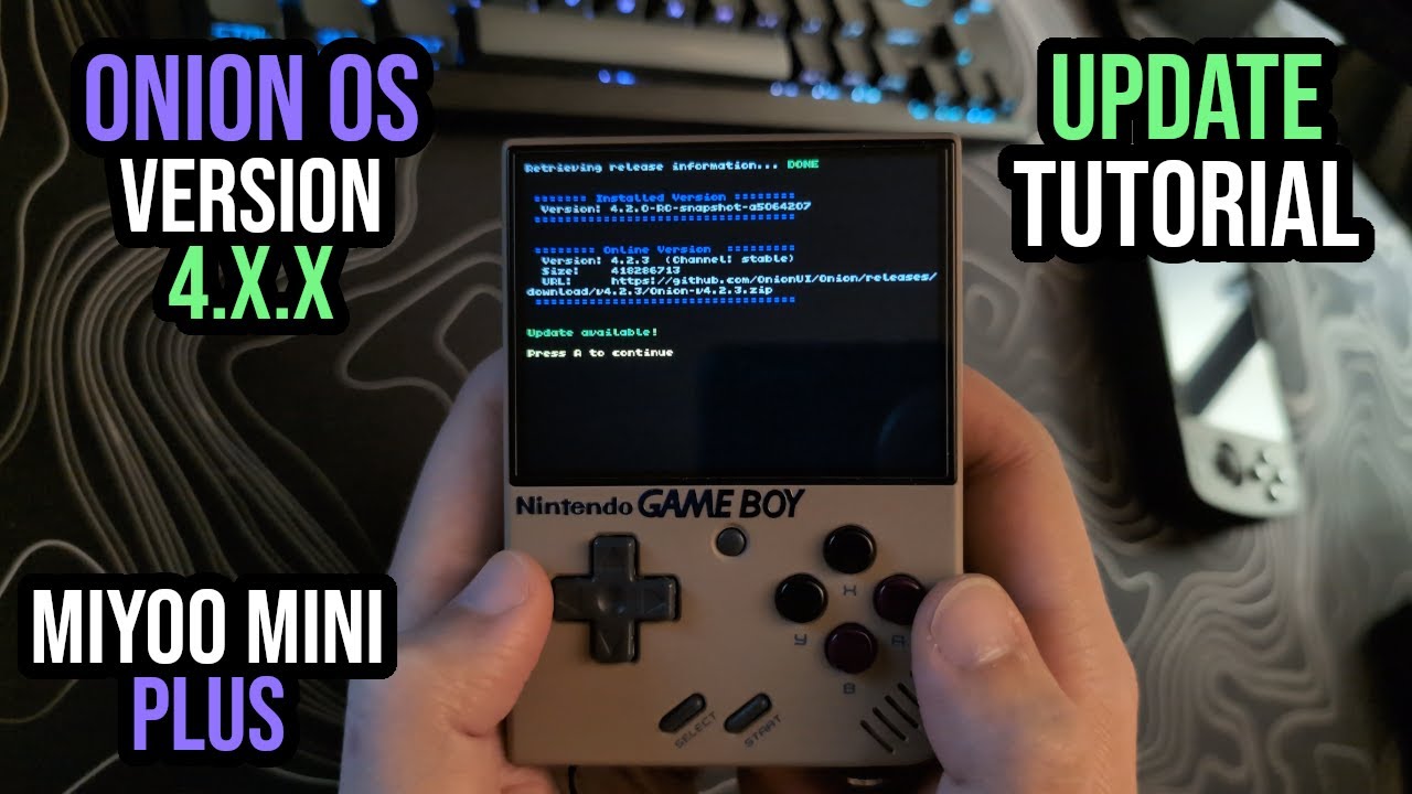 Onion OS - 4.X.X Update Tutorial / Miyoo Mini Plus