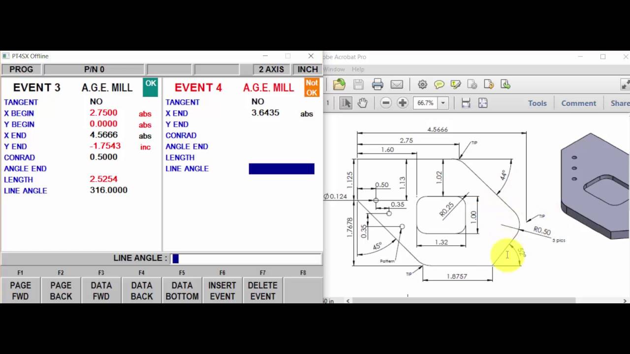 ProtoTRAK SMX Control 2 Axis Sample Program