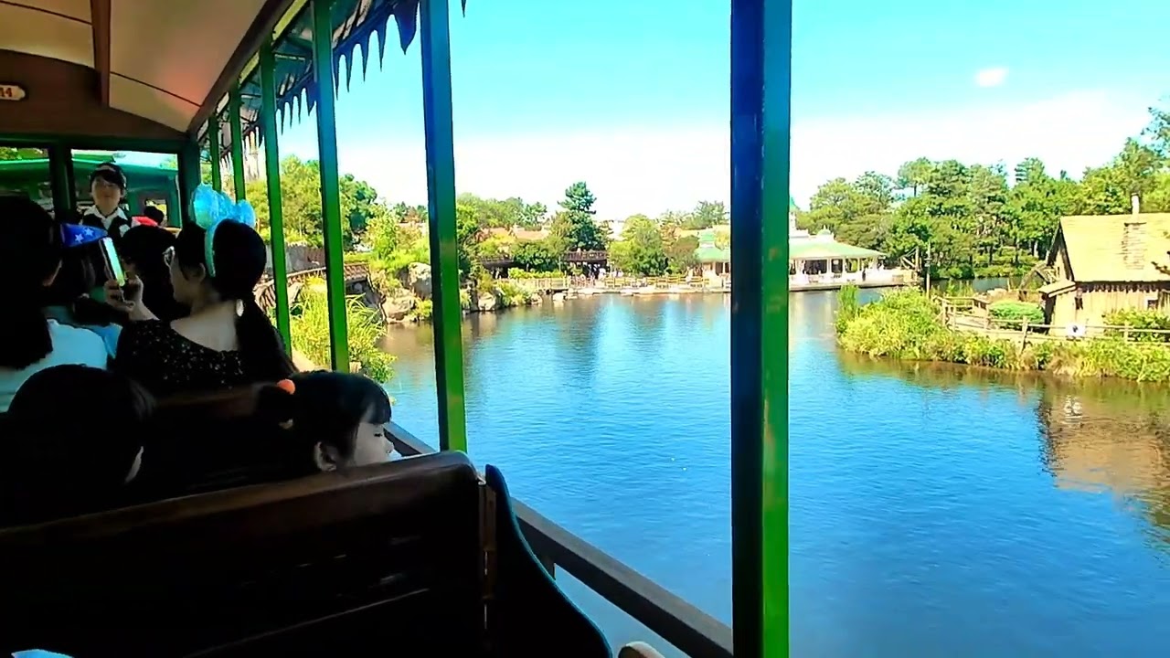 2023/09/13日本迪士尼坐小火車逛叢林〖4K〗Take a small train to explore the jungle in Japan Disneyland