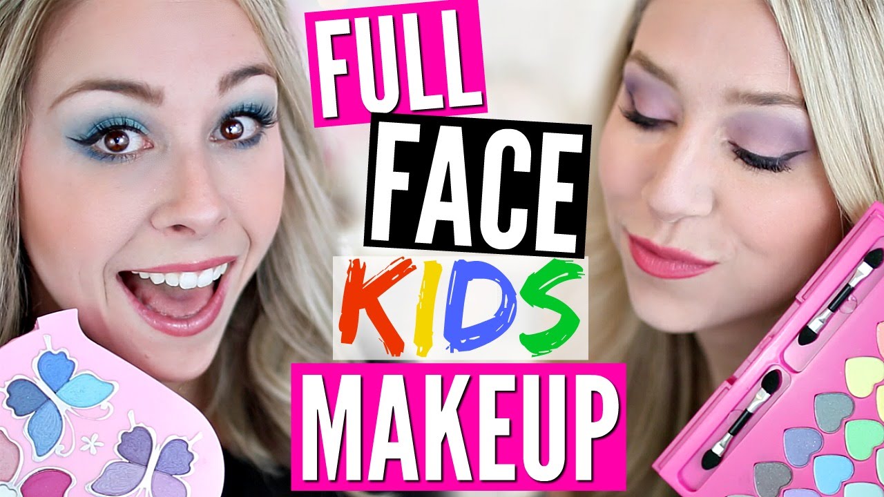 FULL FACE USING ONLY KIDS MAKEUP Challenge