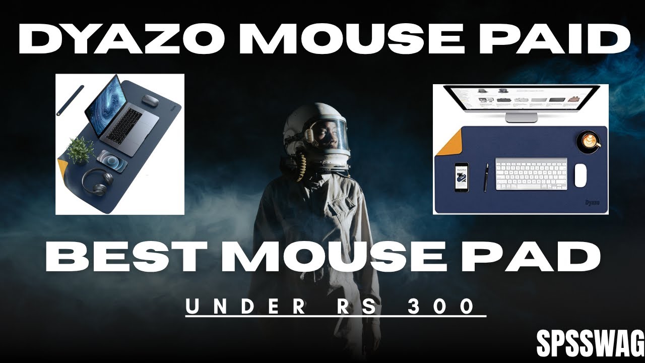 Best Desk Mat Under ₹300? | Dyazo Vegan PU Leather Reversible Mouse Pad Review