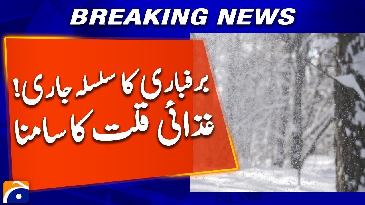 Continuous Snowfall in Astore Triggers Food Shortages | Weather Update | Geo News