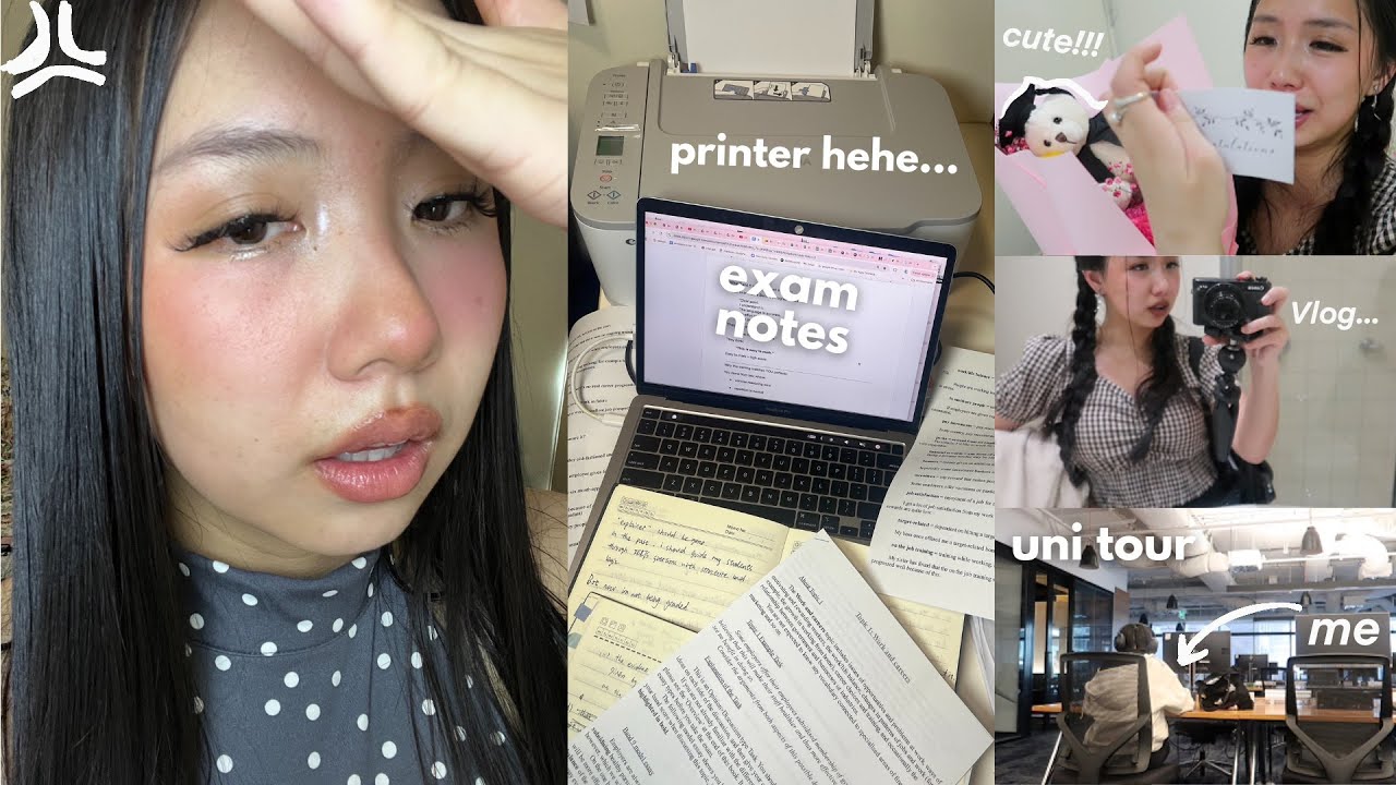 📓Finals szn ≽^•⩊•^≼ 8PM Night Routine✮⋆˙Productive Days in my life🌪️Cafe Study🎧Crash Out...