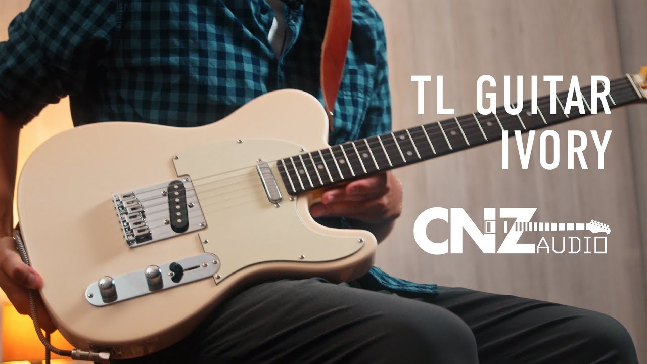 CNZ Audio TL Electric Guitar - Ivory | CNZ Audio