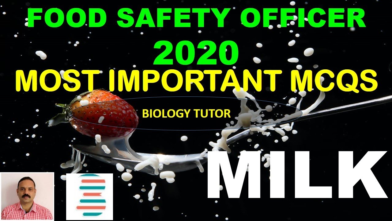 FOOD SAFETY OFFICER - 2020 MCQs - MILK - TOPIC WISE QUIZ - DAY - 11
