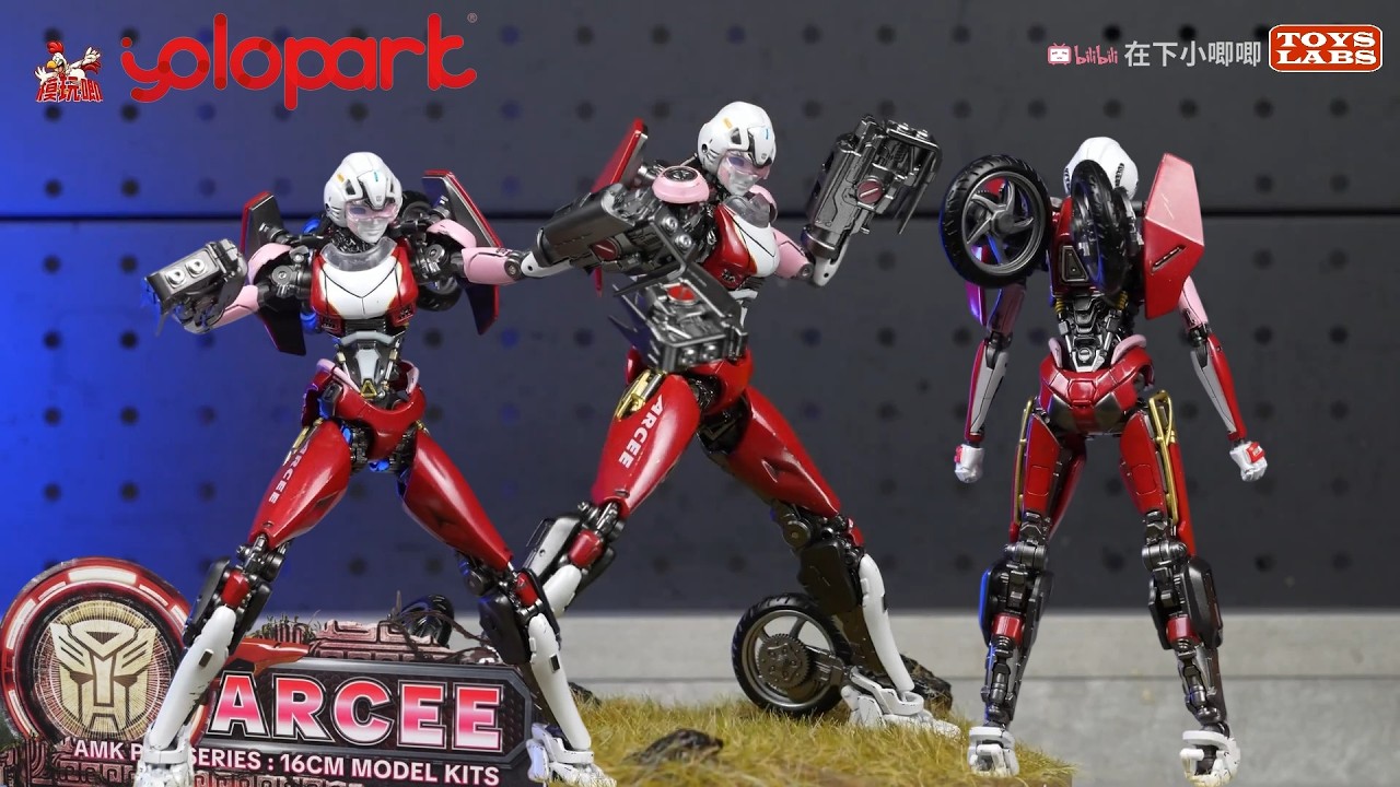 YOLOPARK AMKPRO 阿尔茜 Transformers: Rise of the Beasts-16cm Arcee Model Kit-AMK PRO Series-Diecast
