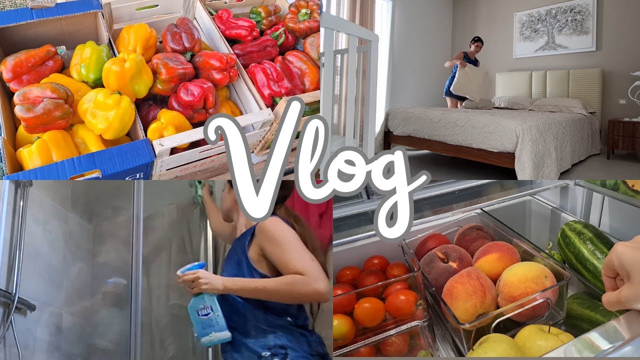 VLOG| Pulizie casa, organizzazione frutta e verdura nel frigo| Ecco il motivo della mia assenza