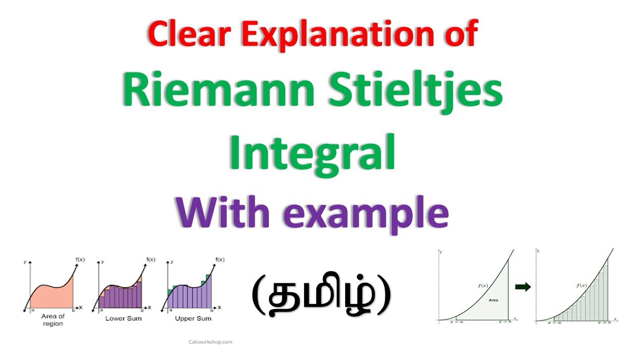 What is Riemann Stieltjes Integral?  | Tamil | Real Analysis
