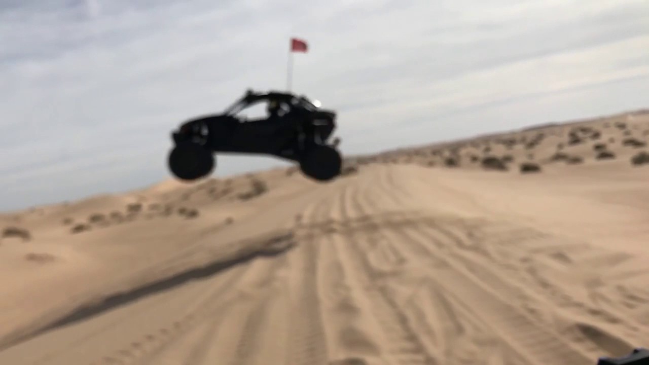 can-am maverick x3 RS BIG JUMP glamis 2017 crash rzr DUNES heavy hit vertcal  DESTROYED TRUMP