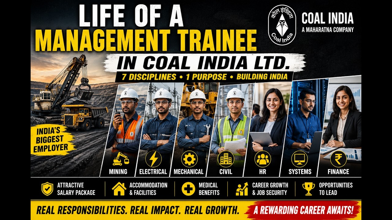 Жизнь стажера-управленца в Coal India Ltd. | Горное дело, электрика, механика, строительство, HR,...