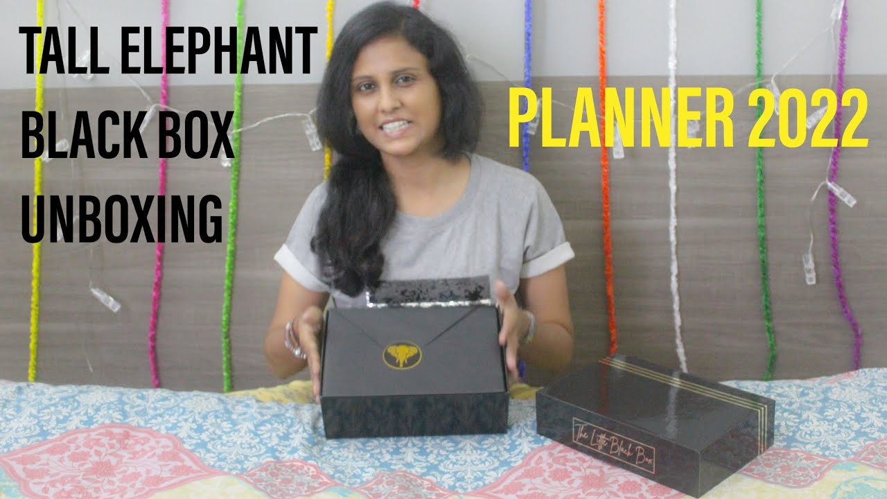 Planner 2022 [Unboxing](PART 1) - THE LITTLE BLACK BOX#planner2022 #thetallelephant #plannersinindia