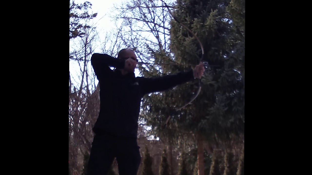 The Hun bow by Jackal Archery. Laminate bamboo bow.