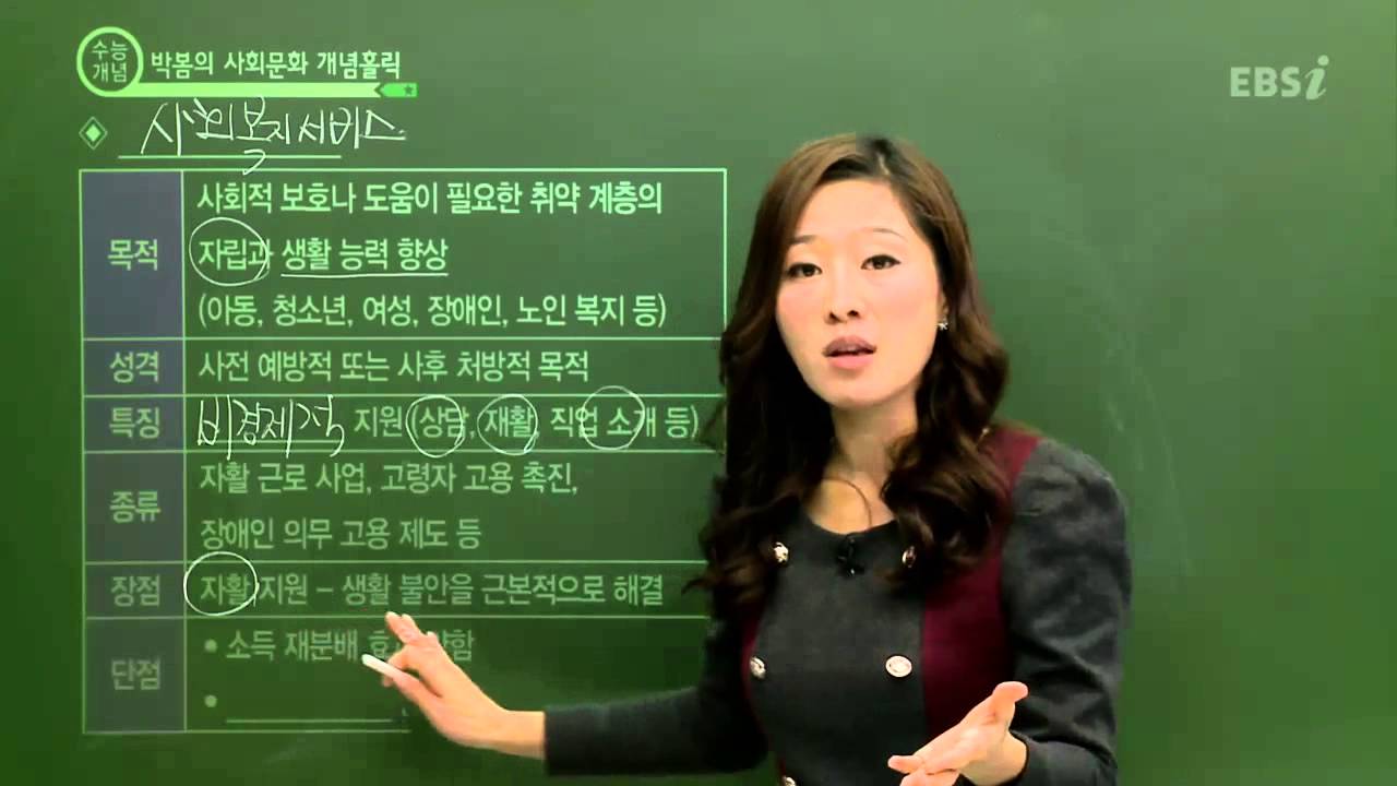 EBS [사회탐구] 사회문화 - 사회복지서비스란?