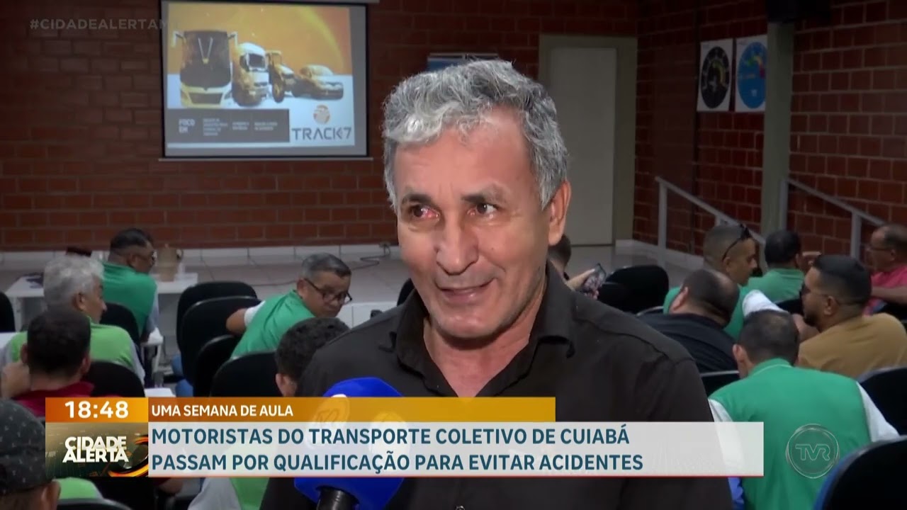 Motoristas do transporte coletivo de Cuiabá passam por qualificação para evitar acidentes