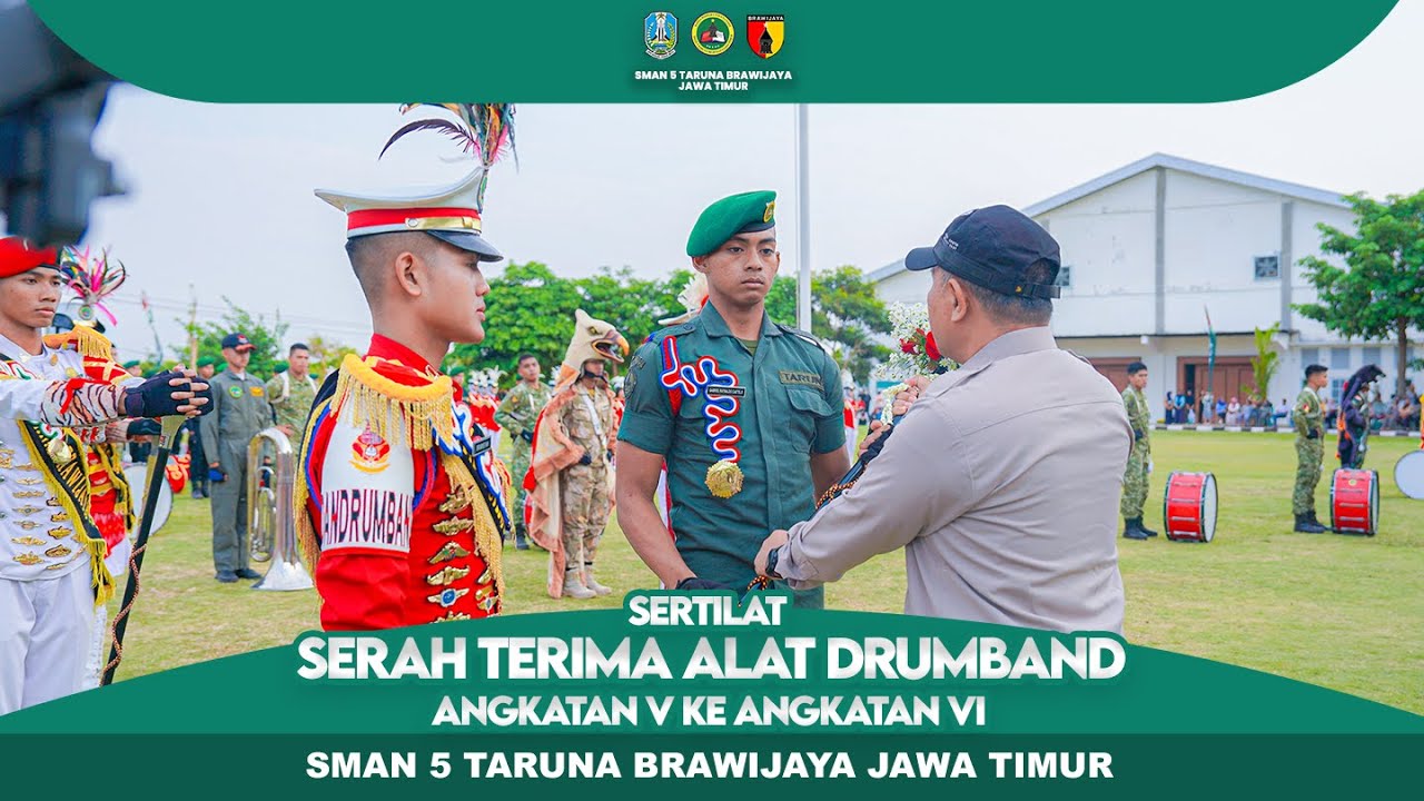 SERAH TERIMA ALAT DRUMBAND ANGKATAN V KE ANGKATAN VI || SMAN 5 TARUNA BRAWIJAYA JAWA TIMUR