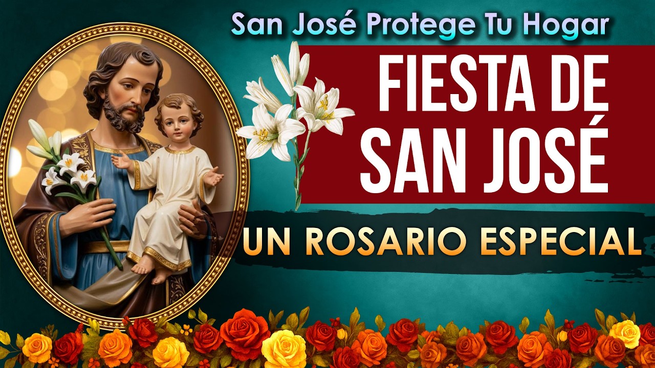 Santo Rosario de Hoy Jueves 19 Marzo 2026 – Fiesta de San José | Rosario Católico en Español