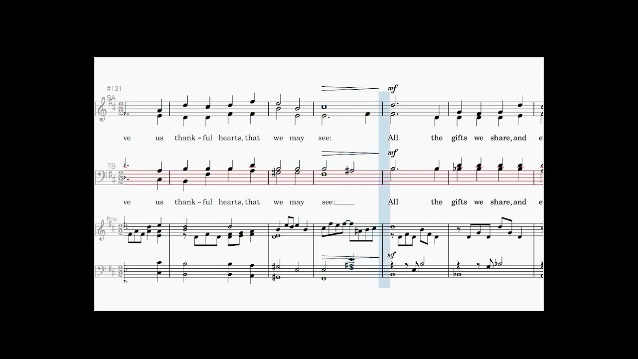 Look at the world, bass, John Rutter