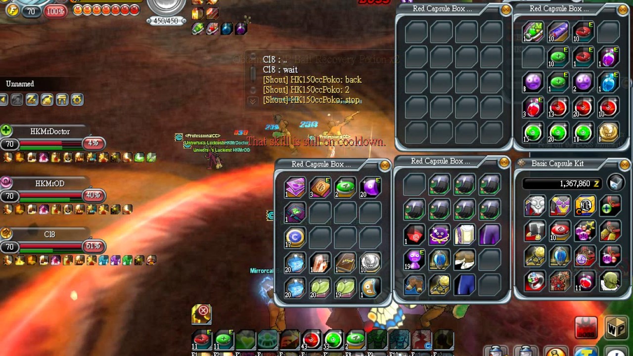 Dragon Ball Online Global Professional CC 3player 95F Poko Tank Boss