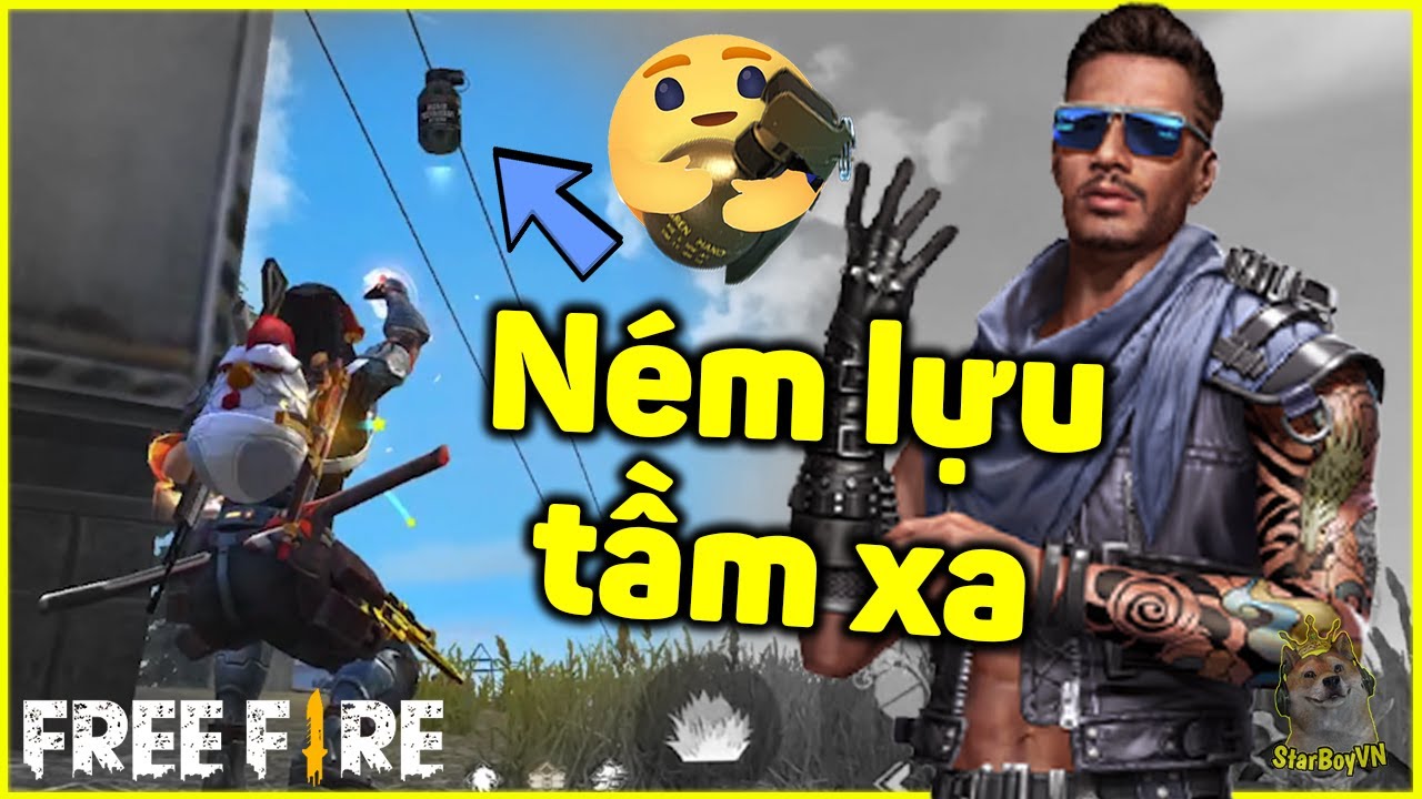 (Free Fire) Kết hợp MARO tăng dame ném Lựu Đạn tầm xa và cái kết | StarBoyVN
