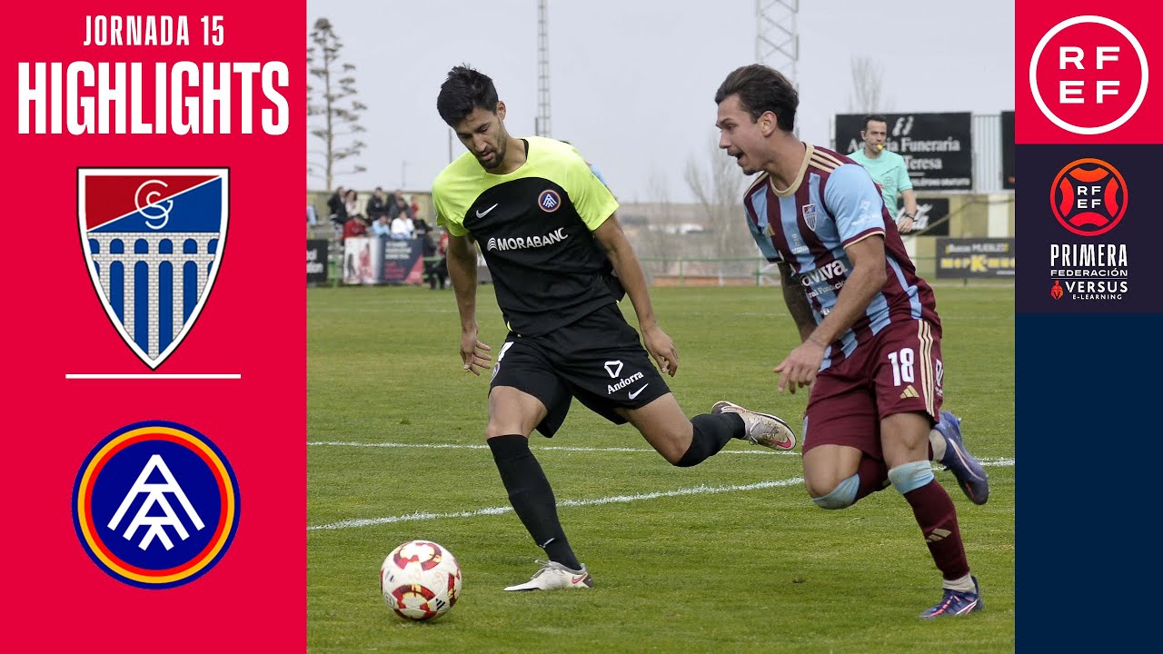 Resumen #PrimeraFederación | G. Segoviana 3-2 FC Andorra | Jornada 15 | Temporada 2024/2025