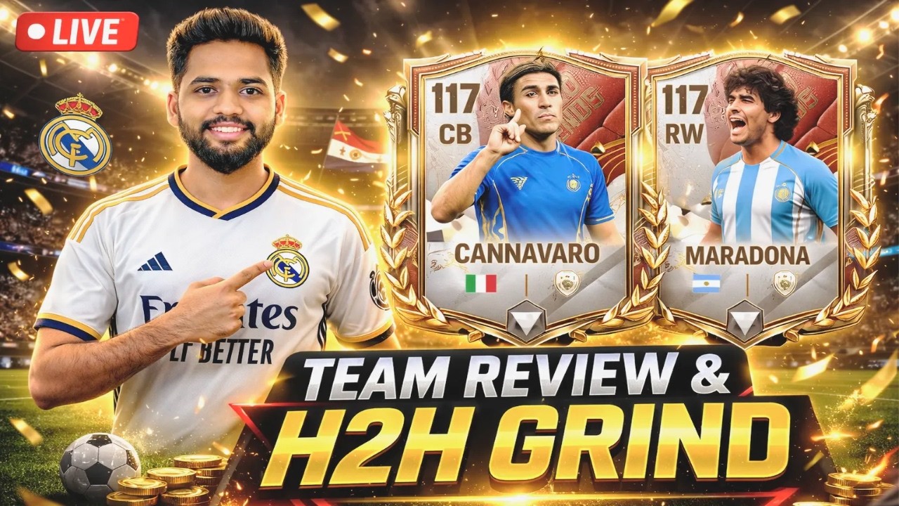 V⚡SUBSCRIBERS Team Review & H2H Grind - FC Mobile Live 🔴✨
