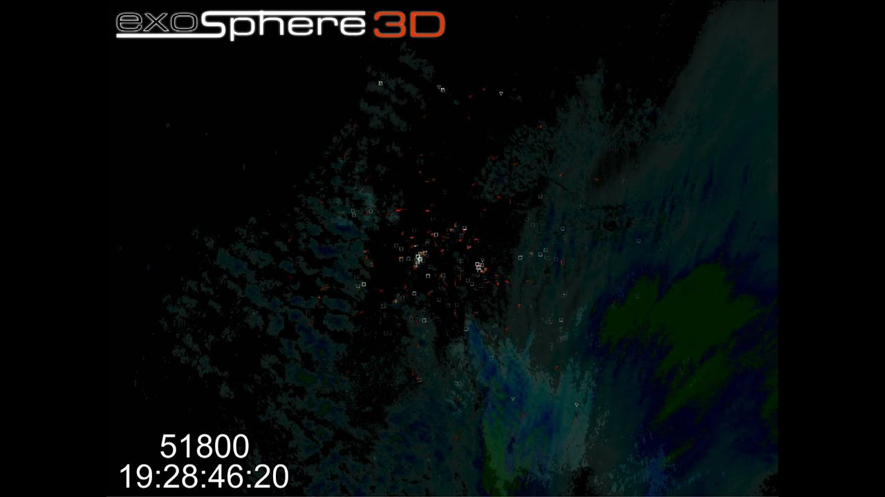 NEXRAD weather radar with ASR aircraft radar overlay