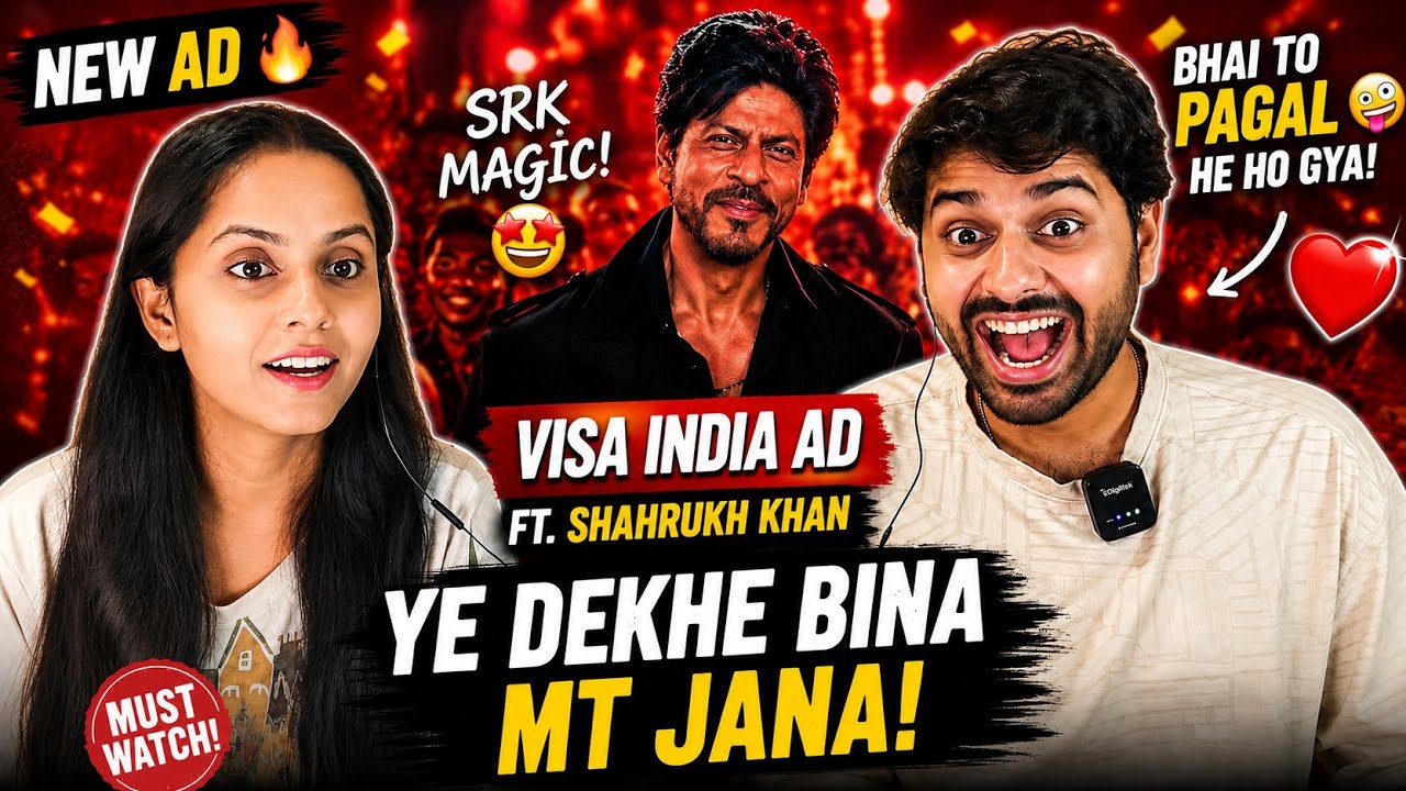 SRK Fans, Don't Miss This Ad! 👑🔥 | Visa India Ad Reaction
