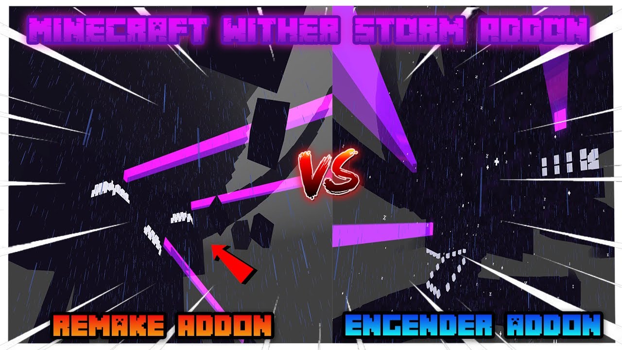Wither Storm Remake Addon VS Wither Storm Engender Addon | Two Biggest Rivalry of All