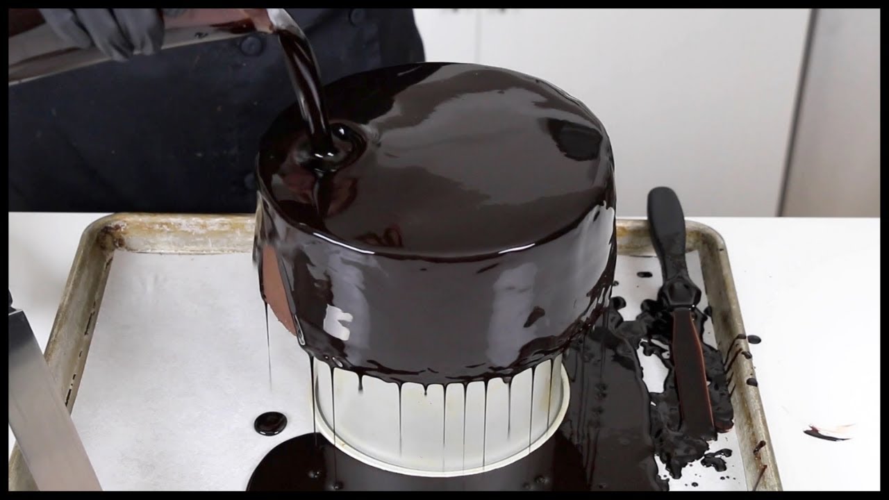 Шоколадная зеркальная глазурь для тортов | Chocolate Glacage