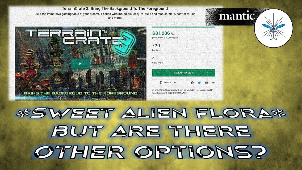 Alien Plant Terrain for Warhammer 40K, Firefight, Infinity, Stargrave etc