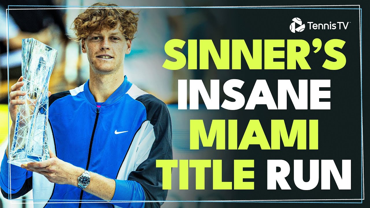 Jannik Sinner's INCREDIBLE Miami 2024 Highlight Reel 😮&zwj;💨