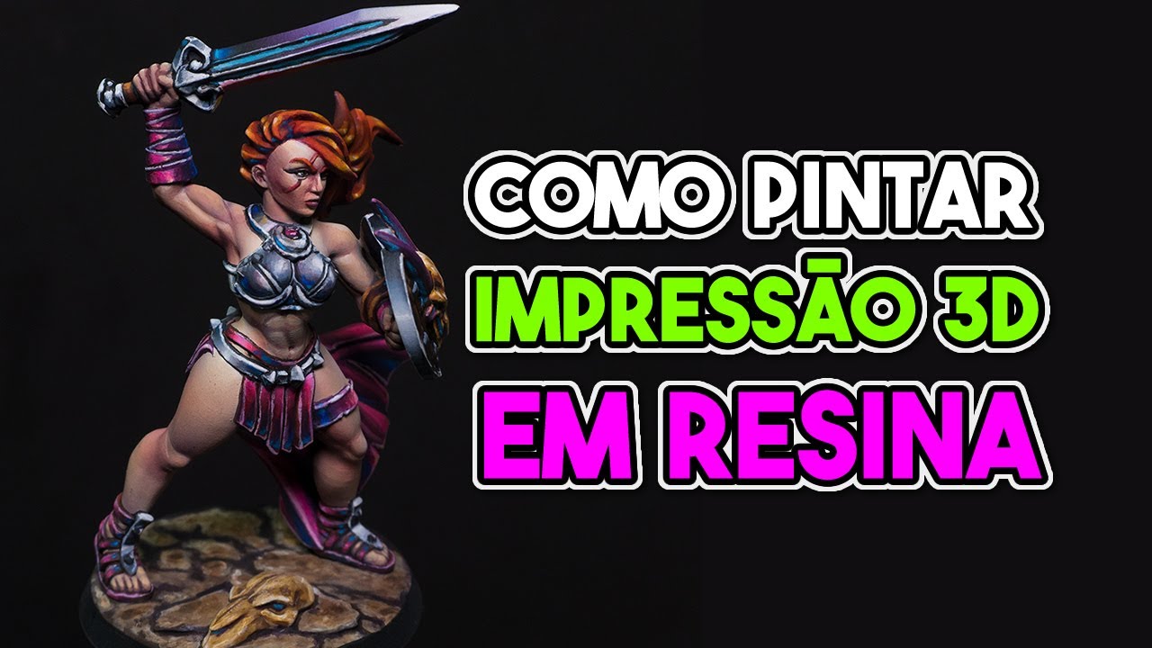 PINTURA e ACABAMENTO em impressão 3d de RESINA - Amazona
