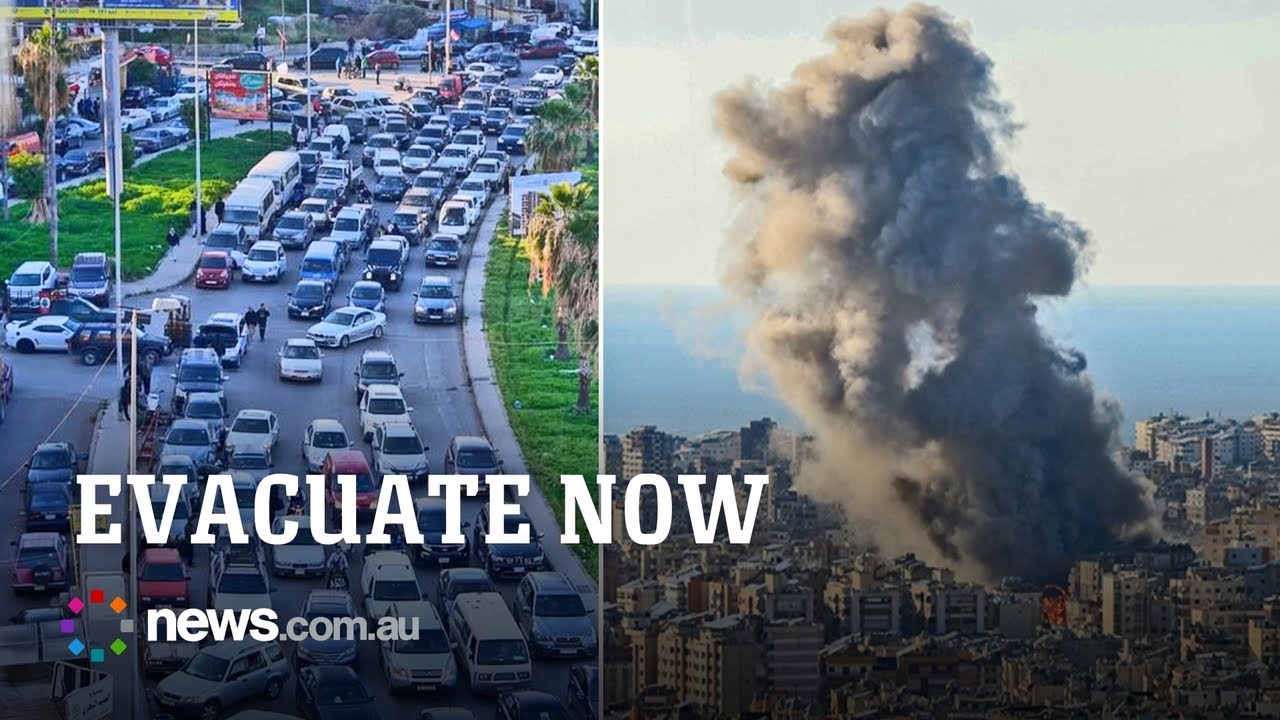Hundreds flee Beirut amid strikes killing key Hezbollah leader
