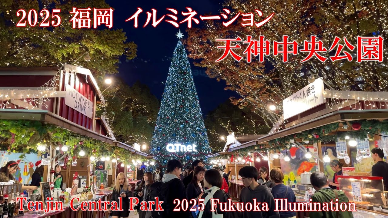 【福岡】天神 中央公園 イルミネーション 2025 都会の中心に広がる光の森