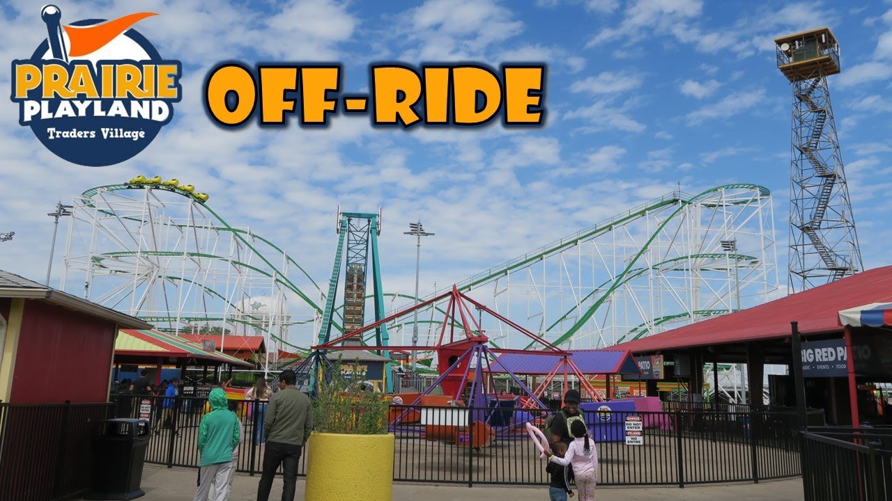 Prairie Playland Off-Ride Footage, Amusement Park at Trader's Village Flea Market | Non-Copyright
