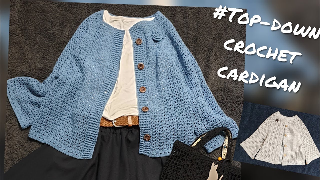 뚝딱뚝딱 가디건뜨기 /Top-down crochet cardigan