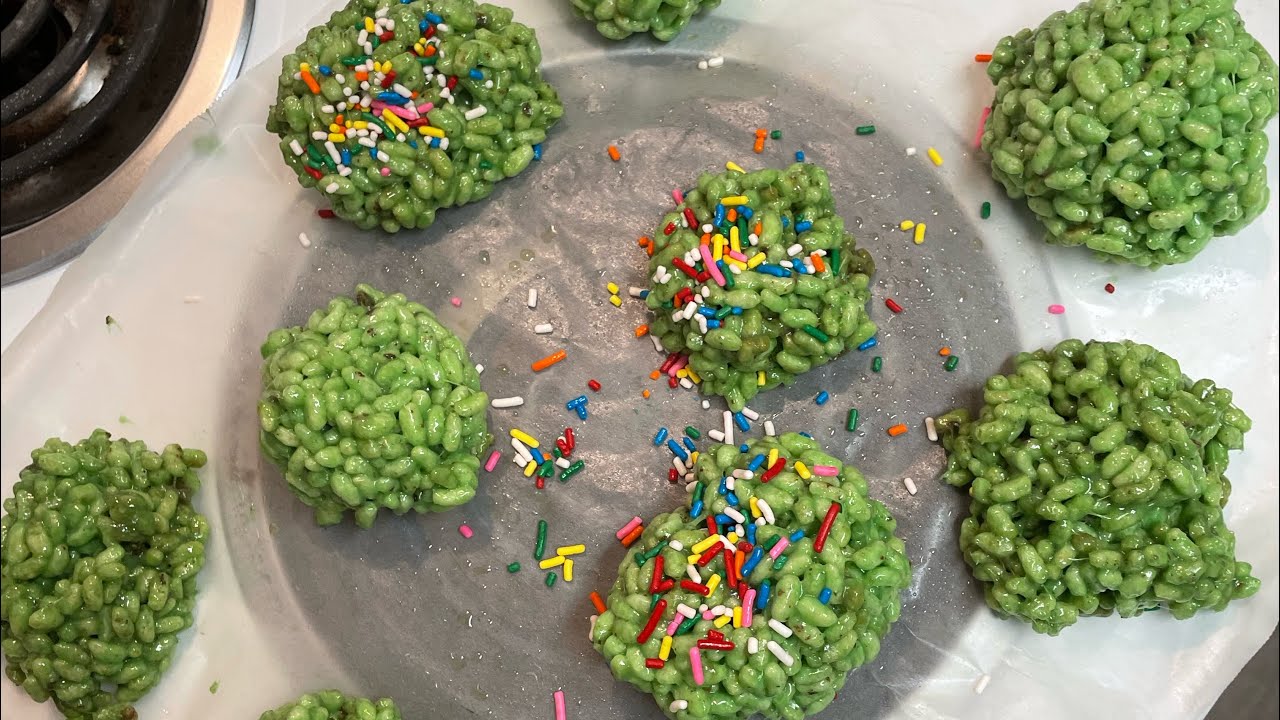 Grinch Rice Krispie Treats