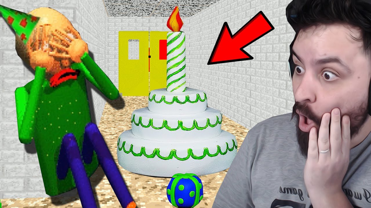 EU FIZ BALDI CHORAR NA SUA FESTA DE ANIVERS&Aacute;RIO...NOVA ATUALIZA&Ccedil;&Atilde;O!  - Baldi's Basics In Education