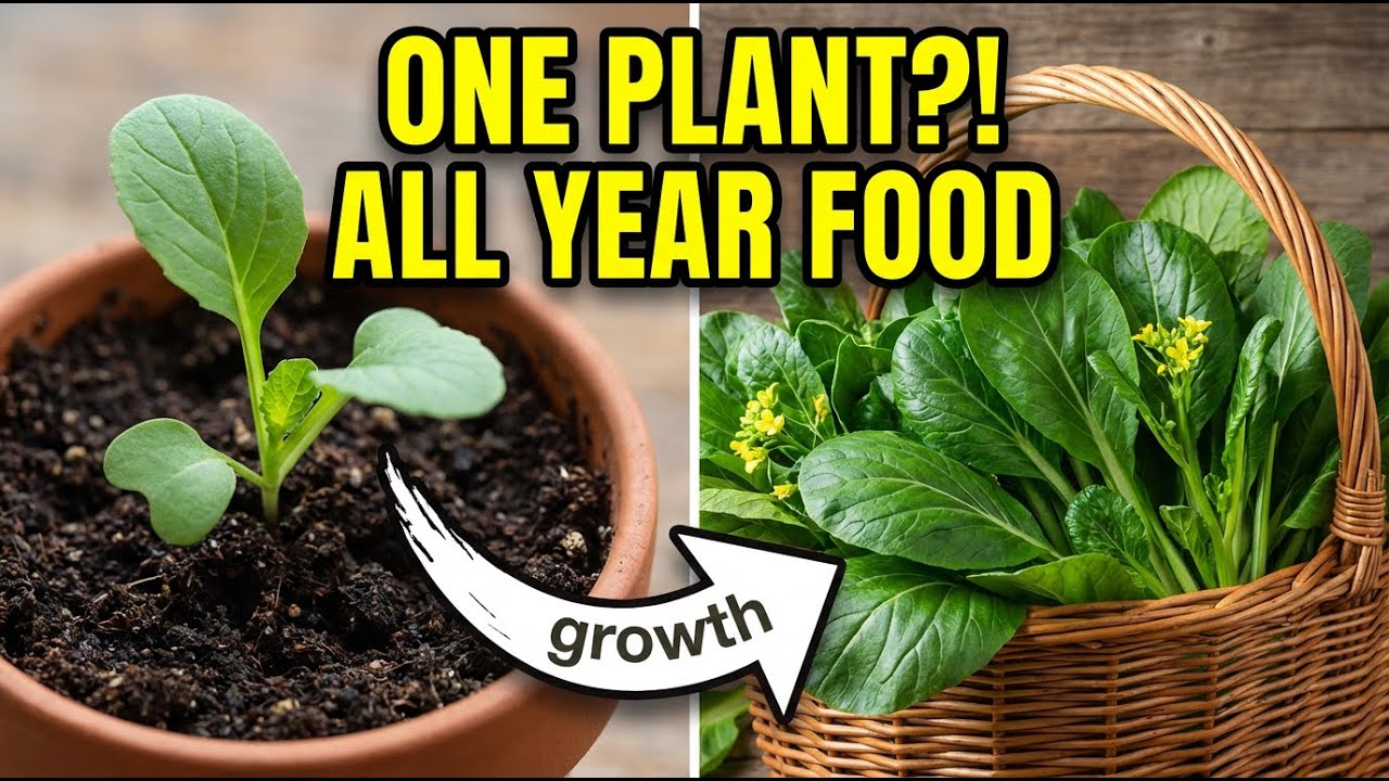 I Planted Komatsuna Once...Now It Feeds My Family (Whole Year)