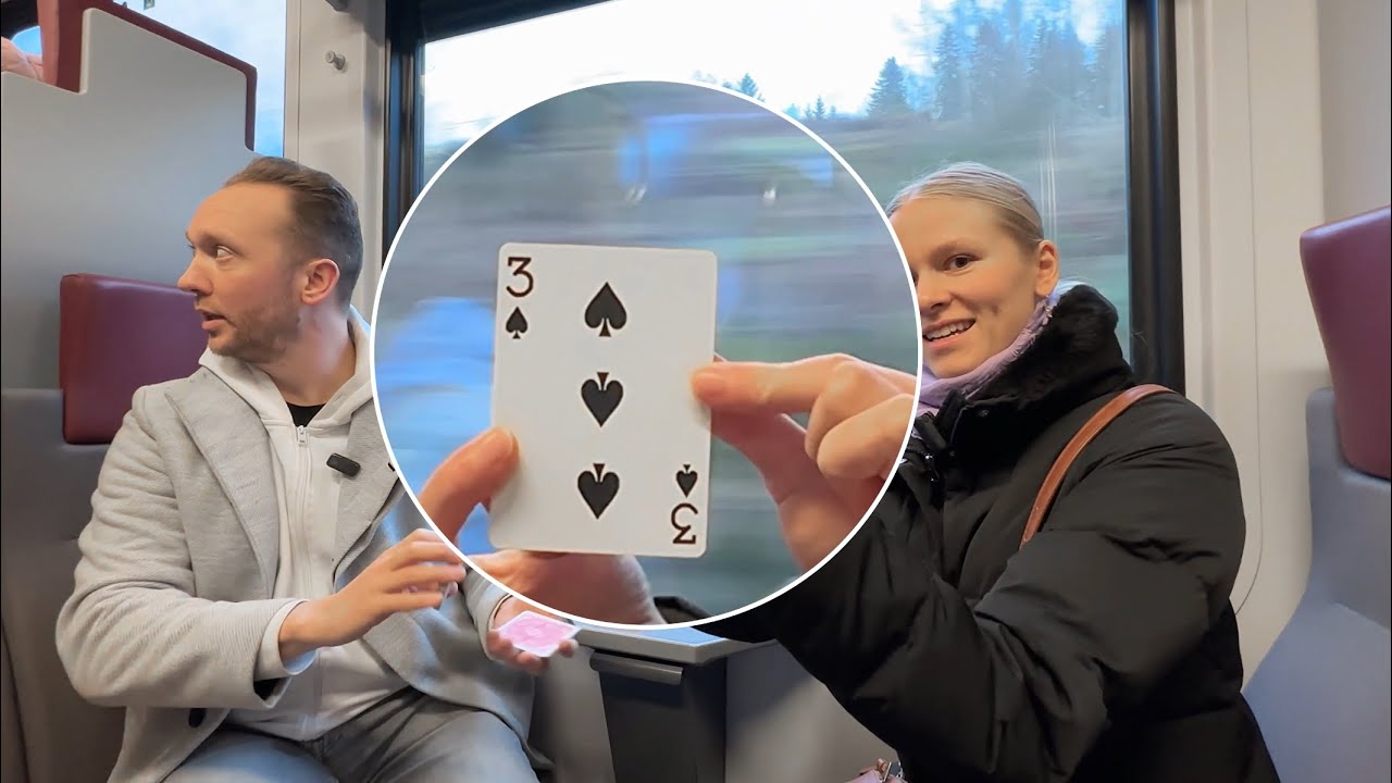 Korttitemppuja junassa 🪄🚂🤩